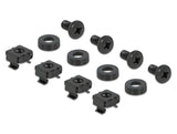 Delock 10″ Kabelmanagement Bürstenleiste 2 HE schwarz