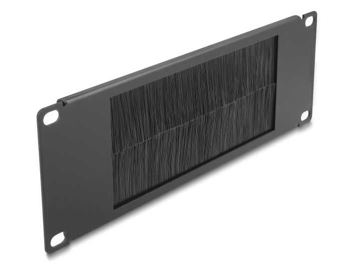 Delock 10″ Kabelmanagement Bürstenleiste 2 HE schwarz
