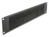 Delock 19″ Kabelmanagement Bürstenleiste 2 HE schwarz
