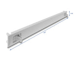 Delock 19″ 1 HE Blindpanel ABS Kunststoff mit Einrastfunktion (Snap-In) grau