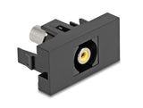 Delock Easy 45 Modul Cinch Buchse zu Cinch Buchse weiß / schwarz
