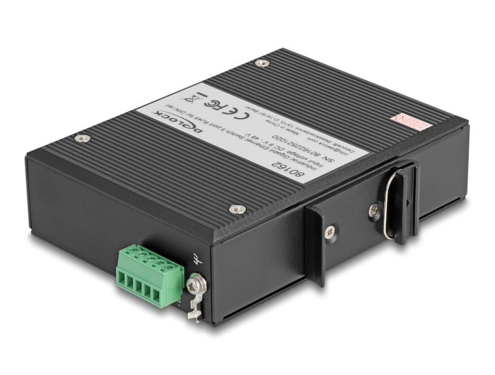 Delock Industrie Gigabit Ethernet Switch 5 Port RJ45 für Hutschiene