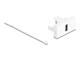 Delock Easy 45 Modul USB 2.0 Typ-A Buchse zu Terminalblock weiß