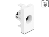 Delock Easy 45 Modul TOSLINK Buchse zu Buchse weiß
