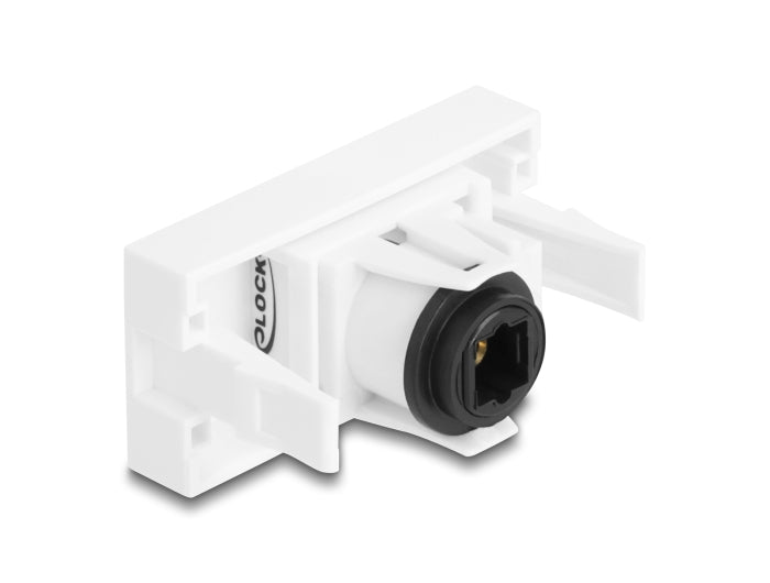 Delock Easy 45 Modul TOSLINK Buchse zu Buchse weiß