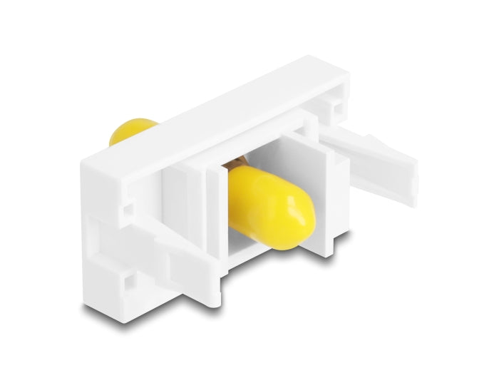 Delock Easy 45 Modul ST Simplex Buchse zu ST Simplex Buchse weiß
