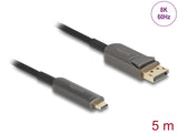 Delock Aktives Optisches Kabel USB Type-C™ zu DisplayPort 8K 60 Hz 40 Gbps 5 m