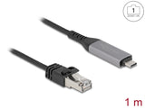 Delock USB LAN Kabel USB Type-C™ zu RJ45 Gigabit Ethernet 1 m
