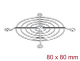 Delock Lüftergitter 80 x 80 mm silber