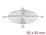 Delock Lüftergitter 92 x 92 mm silber