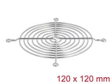 Delock Lüftergitter 120 x 120 mm silber