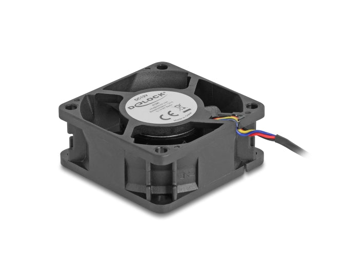 Delock Axiallüfter 12 V DC, 60 x 60 x 25 mm schwarz