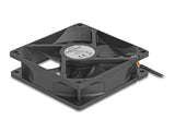 Delock Axiallüfter 12 V DC, 92 x 92 x 25 mm schwarz