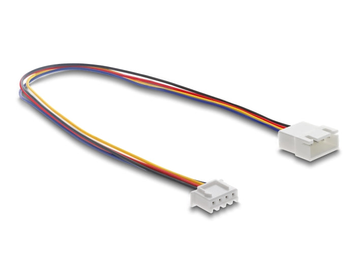 Delock Lüfter Verlängerungskabel JST PWM Stecker zu Buchse 4 Pin, Steckerlänge 7 mm, 30 cm