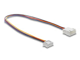 Delock Lüfter Verlängerungskabel JST PWM Stecker zu Buchse 4 Pin, Steckerlänge 7 mm, 30 cm