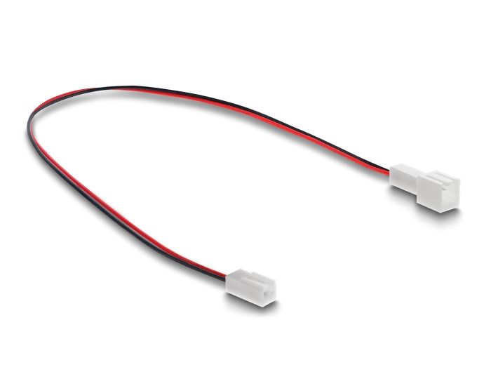 Delock Lüfter Verlängerungskabel Stecker zu Buchse 2 Pin, Steckerlänge 13 mm, 30 cm