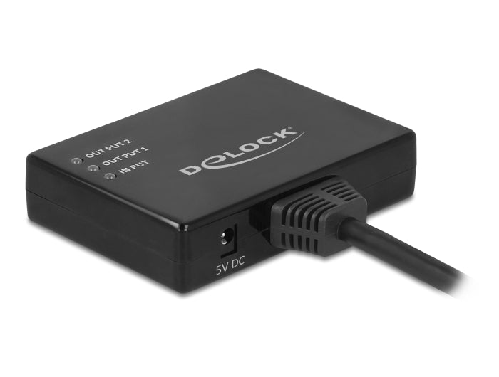 Delock HDMI Splitter 1 x HDMI in > 2 x HDMI out 4K 30 Hz