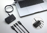 Delock USB 10 Gbps Hub mit 2 USB Type-C™ und 2 USB Typ-A Ports