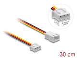 Delock Lüfter Verlängerungskabel JST Stecker zu Buchse 3 Pin, Steckerlänge 7 mm, 30 cm