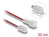 Delock Lüfter Verlängerungskabel Stecker zu Buchse 2 Pin, Steckerlänge 13 mm, 30 cm