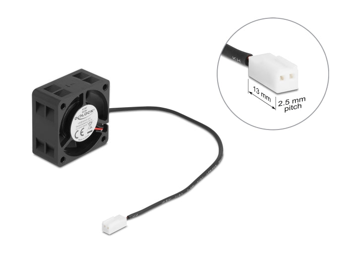 Delock Axiallüfter 5 V DC, 40 x 40 x 20 mm schwarz