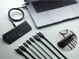 Delock USB 10 Gbps Hub mit 3 USB Type-C™ und 4 USB Typ-A Ports