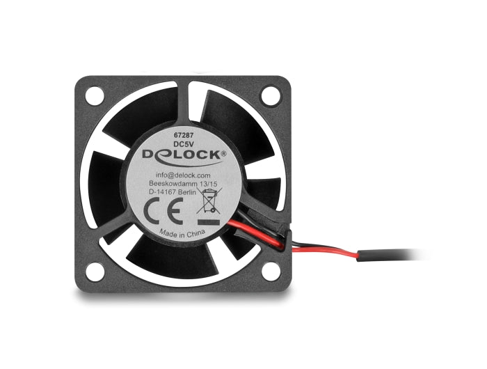 Delock Axiallüfter 5 V DC, 40 x 40 x 20 mm schwarz