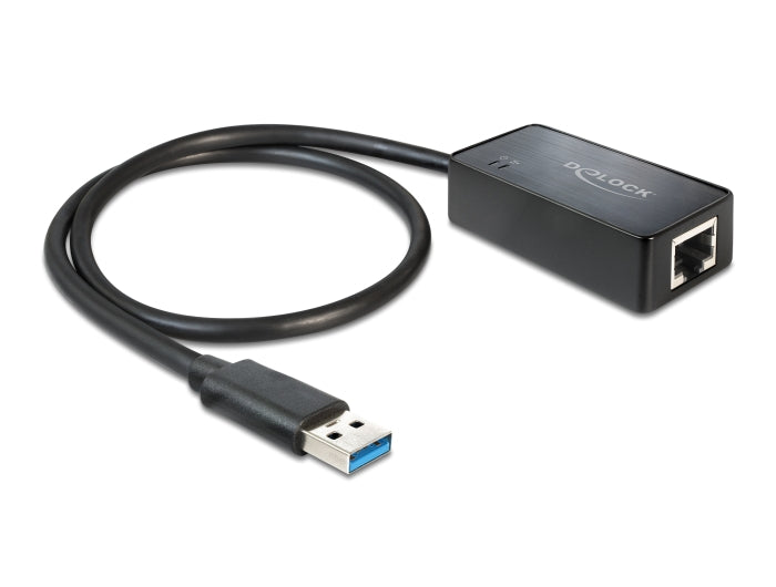 Delock USB Typ-A Netzwerk Adapter Gigabit LAN 1 x RJ45 ASIX