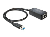 Delock USB Typ-A Netzwerk Adapter Gigabit LAN 1 x RJ45 ASIX