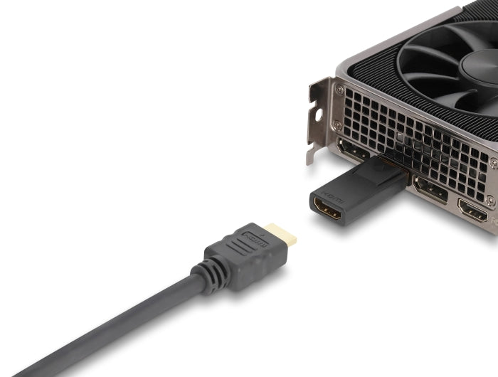 Delock Aktiver DisplayPort 1.2 zu HDMI Adapter 4K mit HDR Funktion