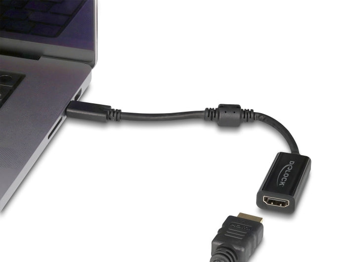 Delock USB Type-C™ Adapter zu HDMI (DP Alt Mode) 8K 60 Hz mit HDR und HDCP schwarz