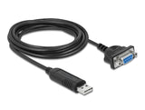 Delock USB 2.0 zu Seriell RS-232 Adapter mit kompaktem seriellen Steckergehäuse