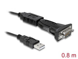 Delock Adapter USB 2.0 Typ-A zu 1 x Seriell RS-232 DB9