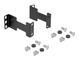 Delock Server Rack Tiefenerweiterung Adapter Montagekit zur Verlängerung der Montagetiefe bis 10 cm 1 HE schwarz