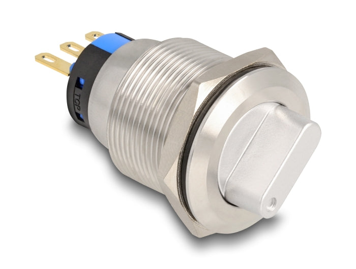 Delock Drehschalter zum Einbau 22 mm 3 x Lötanschluss