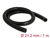 Delock Kabelschutzschlauch 1 m x 21,2 mm schwarz