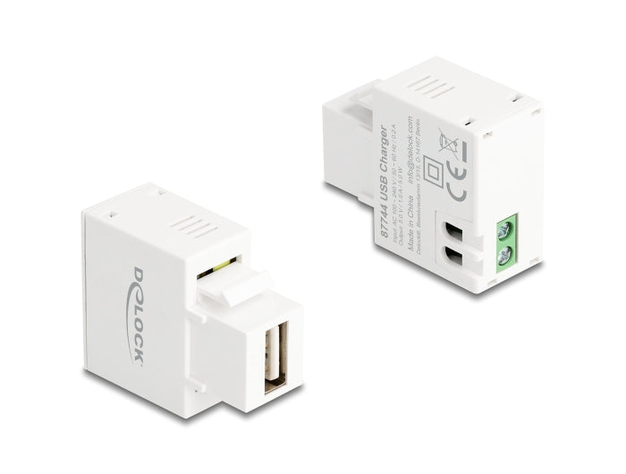 Delock Keystone Modul mit USB Typ-A Ladebuchse 5 W weiß