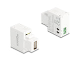 Delock Keystone Modul mit USB Typ-A Ladebuchse 5 W weiß