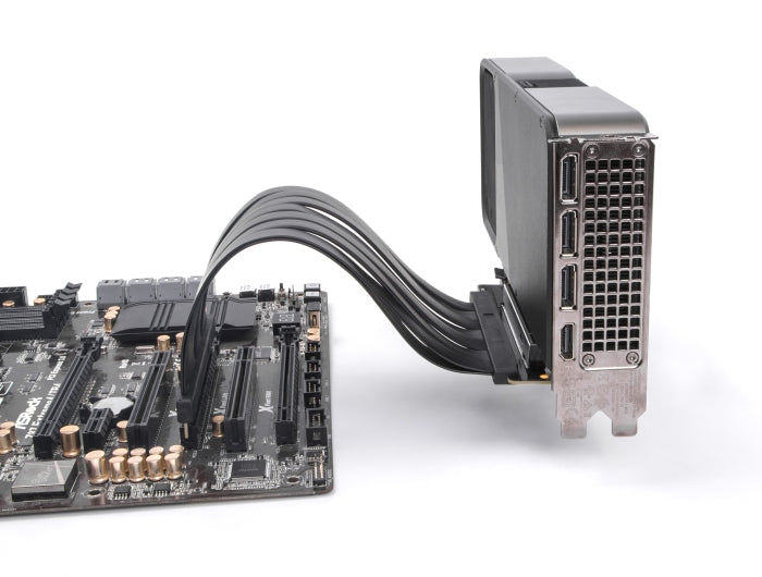 Delock Riser Karte PCI Express 5.0 x16 Stecker zu x16 Slot mit Kabel 30 cm