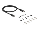 Delock 3 Port USB 5 Gbps Hub + RJ45 Gigabit LAN PoE++ Port mit USB Type-C™ Host-Anschluss im Metallgehäuse und 1,5 kV Isolation