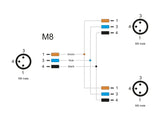 Delock M8 T-Splitter A-kodiert 3 Pin 1 x Stecker zu 2 x Stecker Parallelschaltung