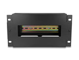Delock 10″ Schutzschalterleiste mit Abdeckung und Hutschiene 3 HE Metall schwarz