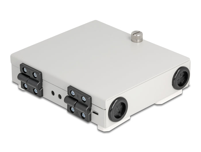 Delock LWL Wandbox für 4 x SC Simplex oder LC Duplex Adapter Metallgehäuse