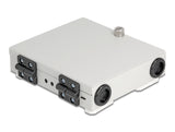 Delock LWL Wandbox für 4 x SC Simplex oder LC Duplex Adapter Metallgehäuse
