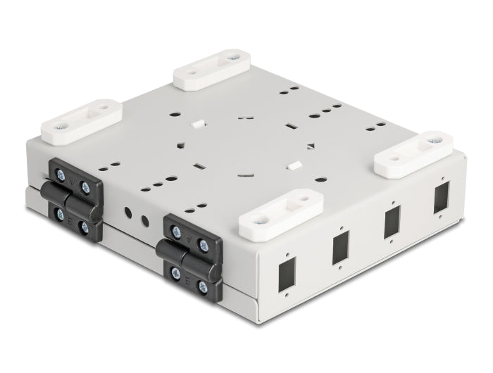 Delock LWL Wandbox für 4 x SC Simplex oder LC Duplex Adapter Metallgehäuse