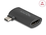 Delock USB Type-C™ Stecker zu HDMI Buchse (DP Alt Mode) Adapter 4K gewinkelt