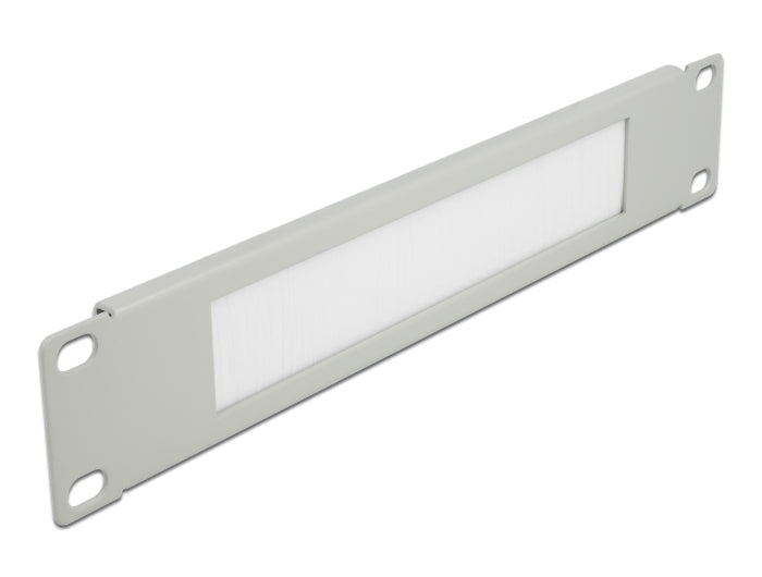 Delock 10″ Kabelmanagement Bürstenleiste 1 HE grau