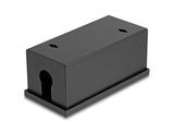 Delock Easy 45 Modulträger für Tisch- oder Wandmontage - 2 Port (22,5 x 45 mm) oder 1 Port (45 x 45 mm), Metall, schwarz