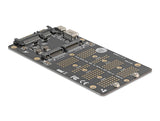 Delock Konverter M.2 Key M NVMe SSD zu OCuLink SFF-8612 und M.2 Key B SATA SSD zu SATA