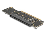 Delock PCI Express 4.0 x16 Riser Karte mit 2 x M.2 Key M NVMe Slot – Bifurcation
